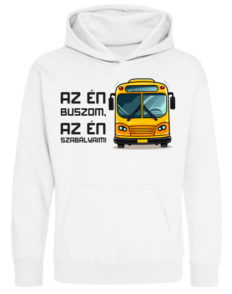 Kapucnis belebújós gyerek pulóver