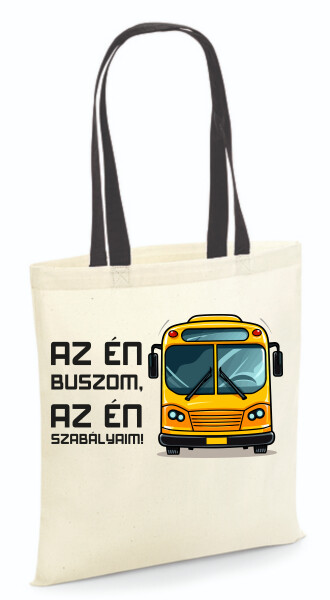 Vászontáska - színes fülű 