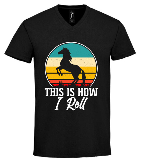 Unisex V nyakú póló