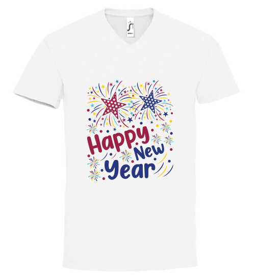 Unisex V nyakú póló