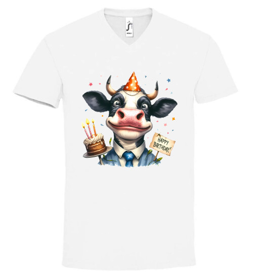 Unisex V nyakú póló