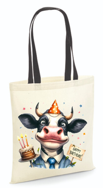 Vászontáska - színes fülű 