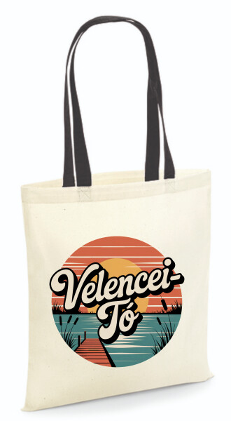 Vászontáska - színes fülű 