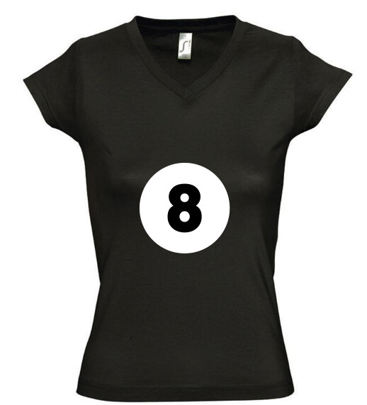 Női V nyakú póló