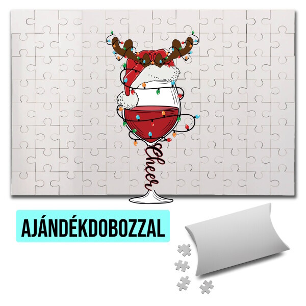 Puzzle - kirakó ajándékdobozzal