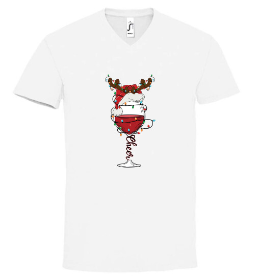 Unisex V nyakú póló