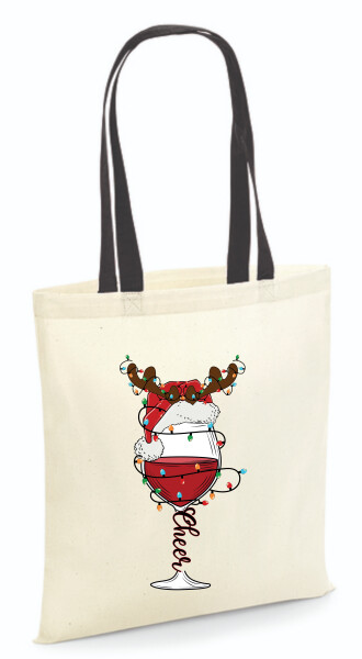 Vászontáska - színes fülű 