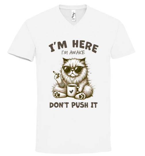 Unisex V nyakú póló