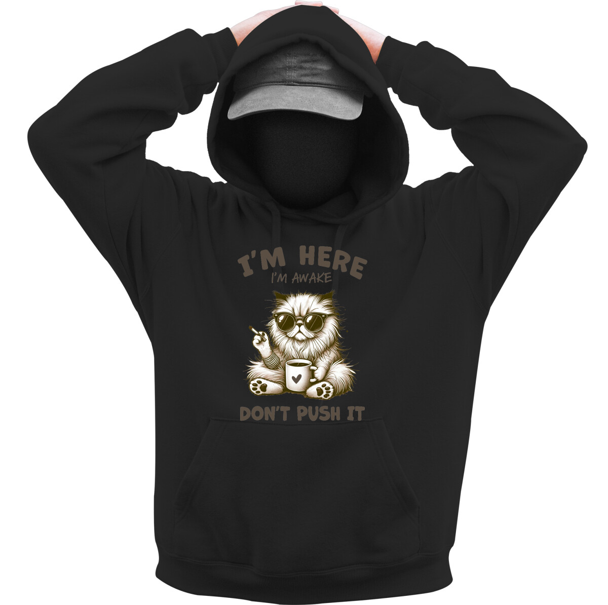 Kapucnis belebújós pulóver