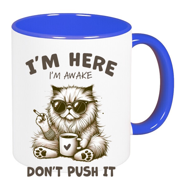 Színes fülű és belsejű bögre