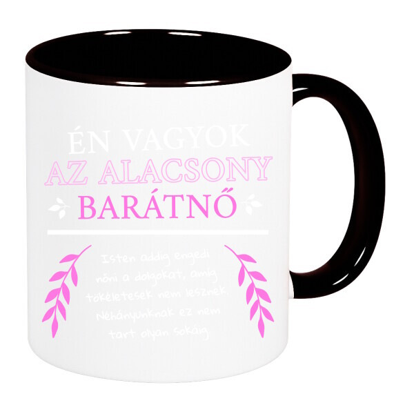 Színes fülű és belsejű bögre