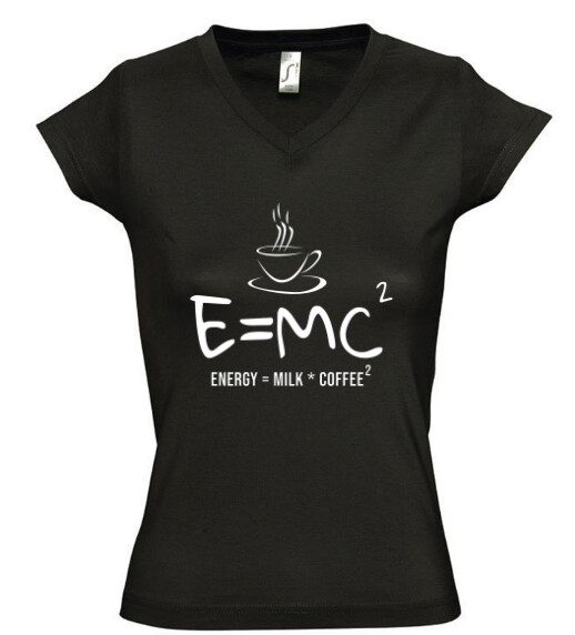 Női V nyakú póló