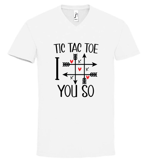 Unisex V nyakú póló