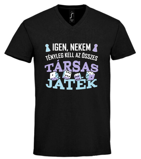 Unisex V nyakú póló