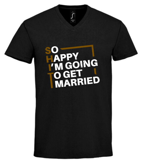 Unisex V nyakú póló