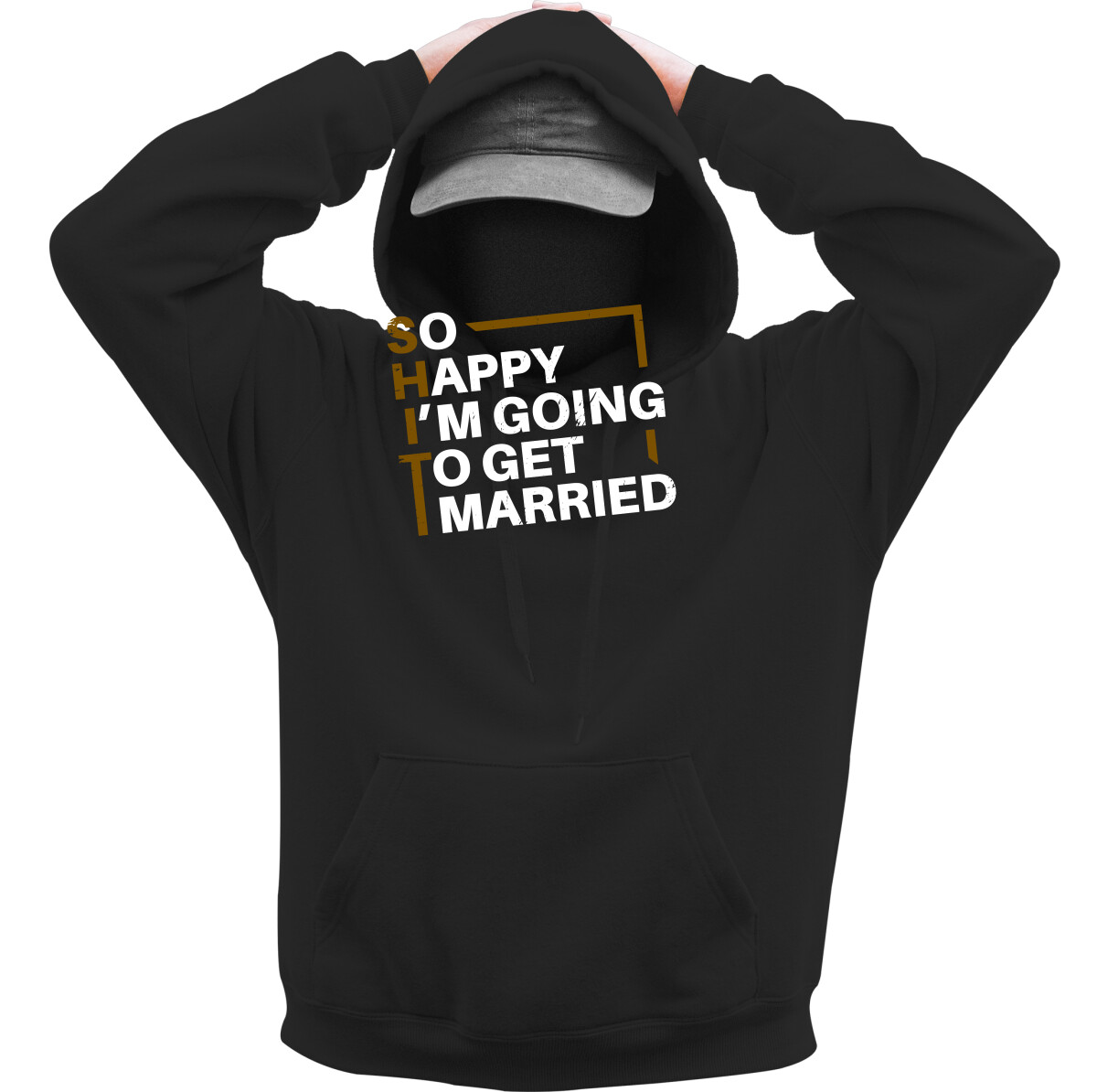 Kapucnis belebújós pulóver