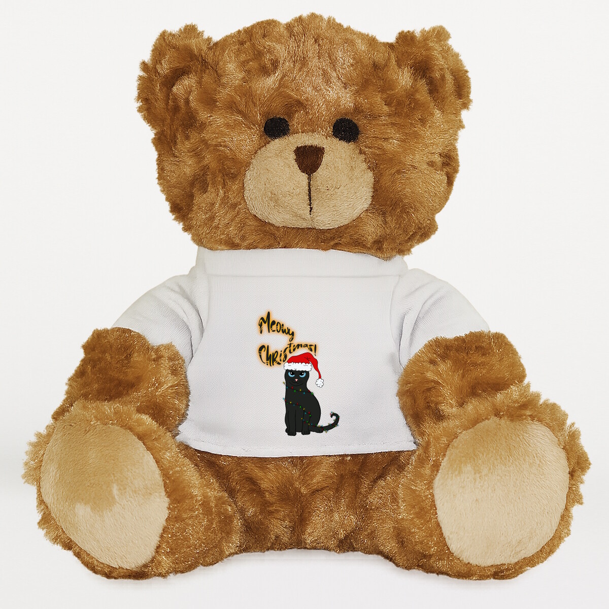 Plüssmaci egyedi pólóval