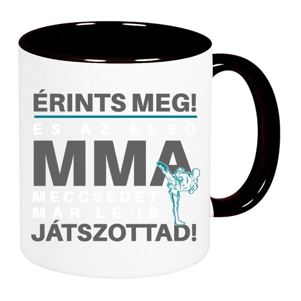 Színes fülű és belsejű bögre