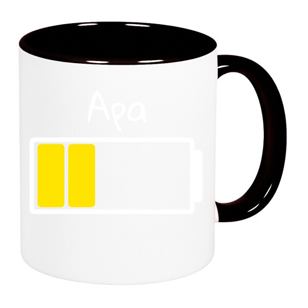 Színes fülű és belsejű bögre