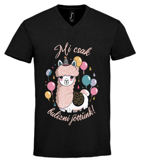 Unisex V nyakú póló