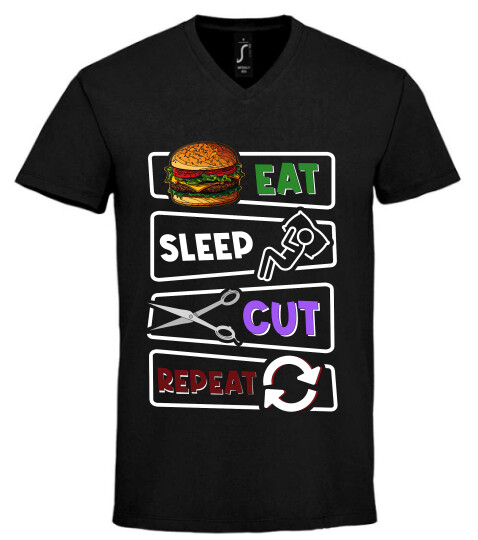 Unisex V nyakú póló