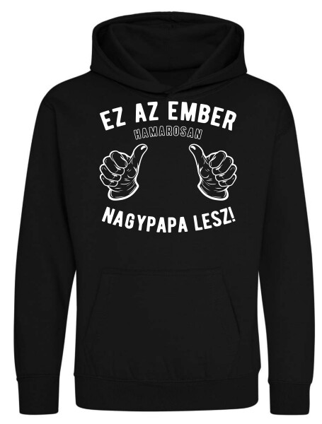 Kapucnis belebújós gyerek pulóver