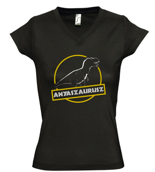 Női V nyakú póló