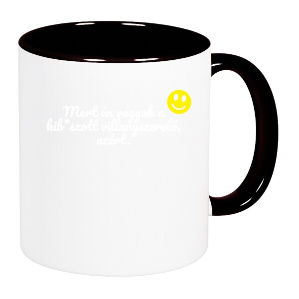 Színes fülű és belsejű bögre