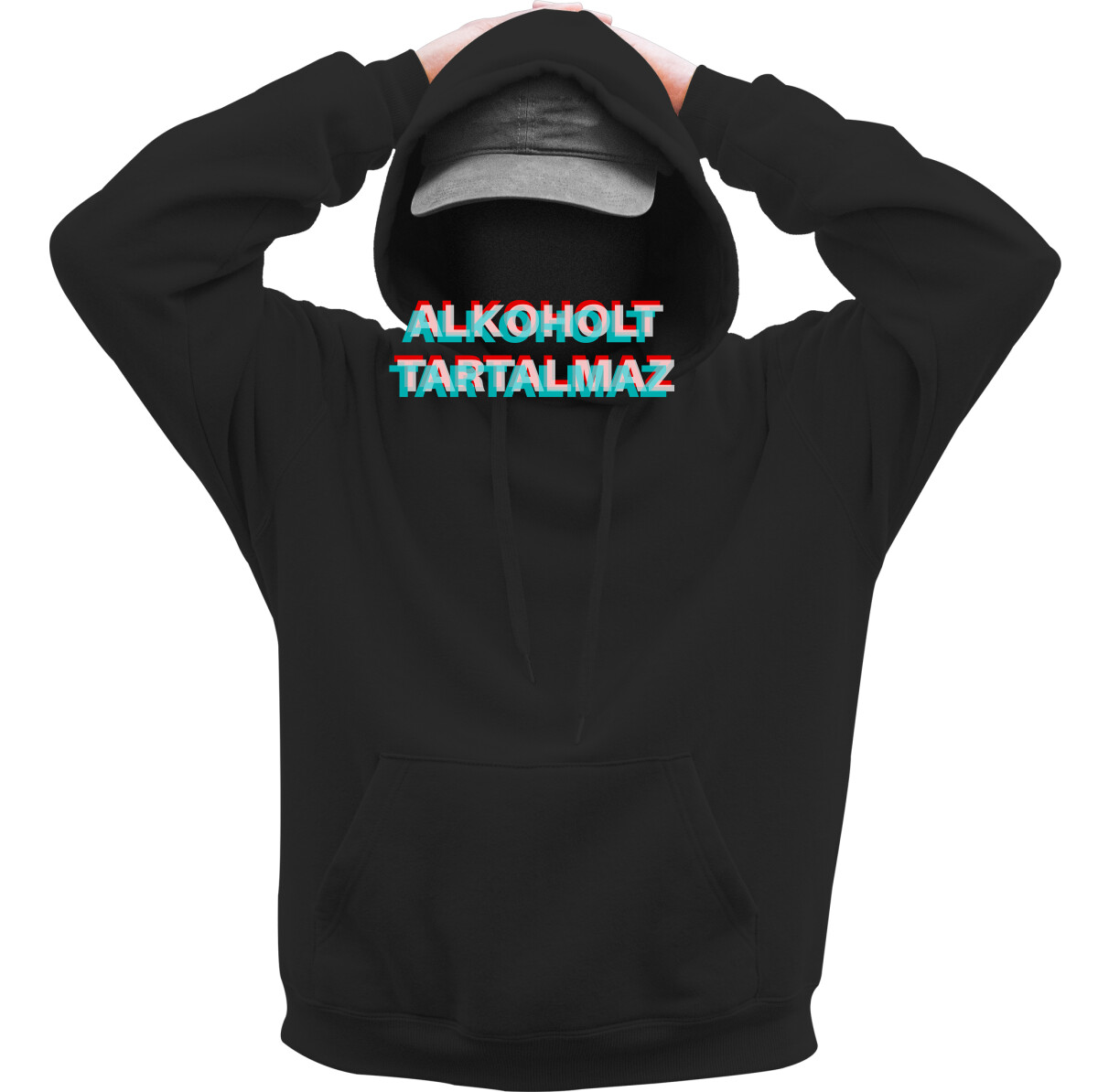 Kapucnis belebújós pulóver