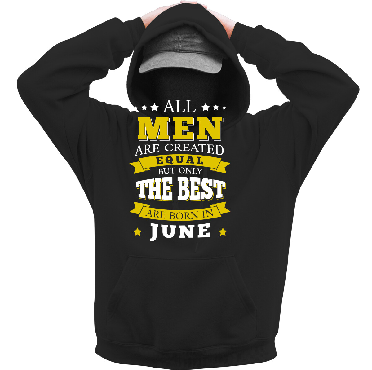 Kapucnis belebújós pulóver