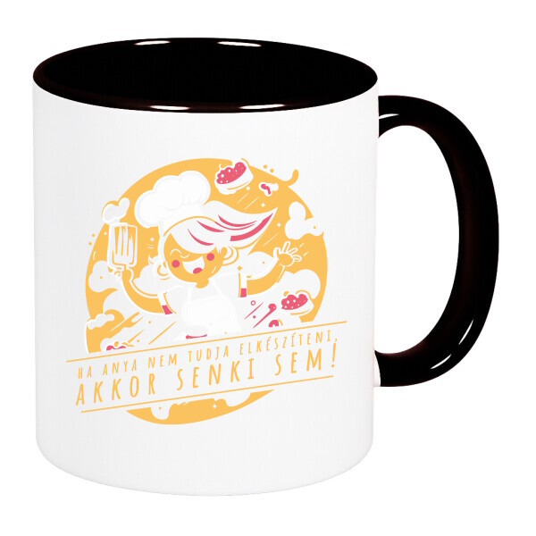 Színes fülű és belsejű bögre