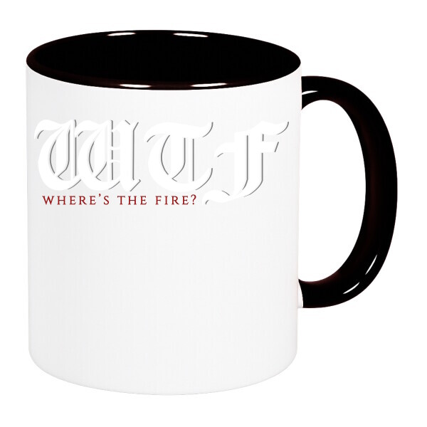 Színes fülű és belsejű bögre