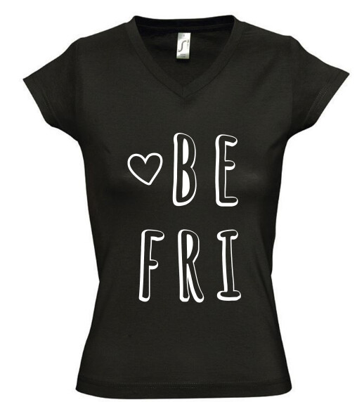 Női V nyakú póló