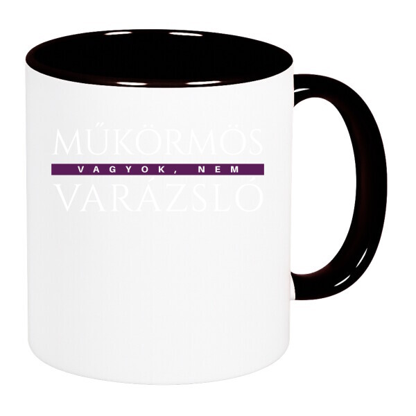 Színes fülű és belsejű bögre