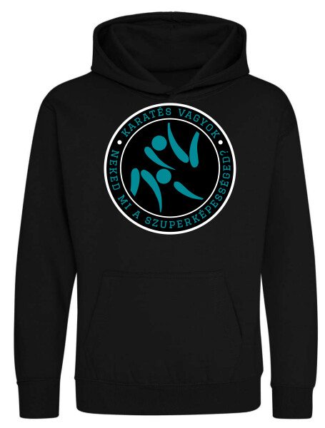 Kapucnis belebújós gyerek pulóver