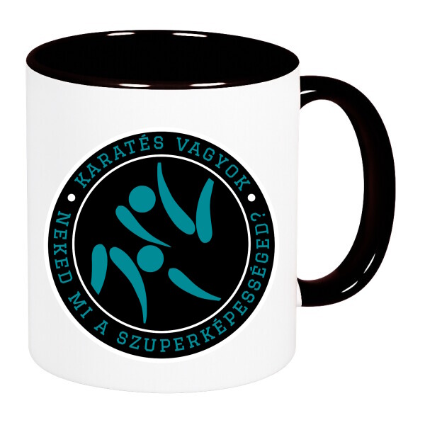 Színes fülű és belsejű bögre