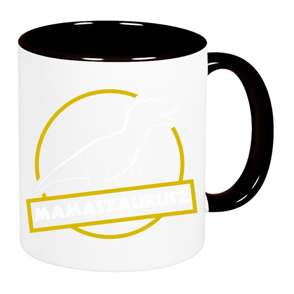 Színes fülű és belsejű bögre