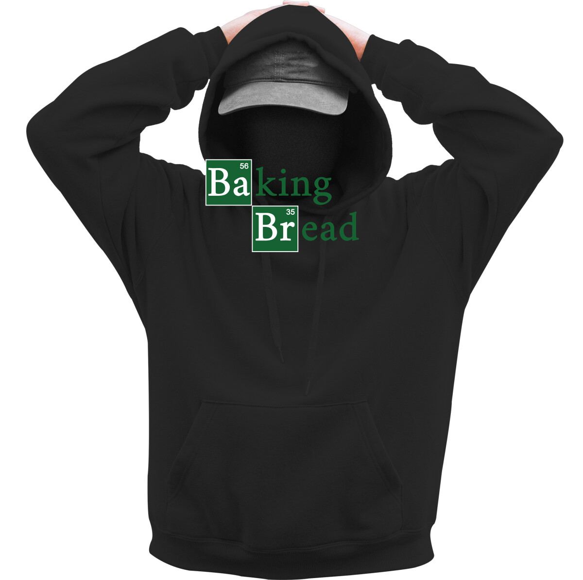 Kapucnis belebújós pulóver