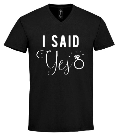 Unisex V nyakú póló