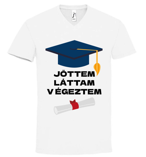 Unisex V nyakú póló