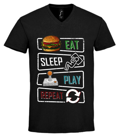 Unisex V nyakú póló