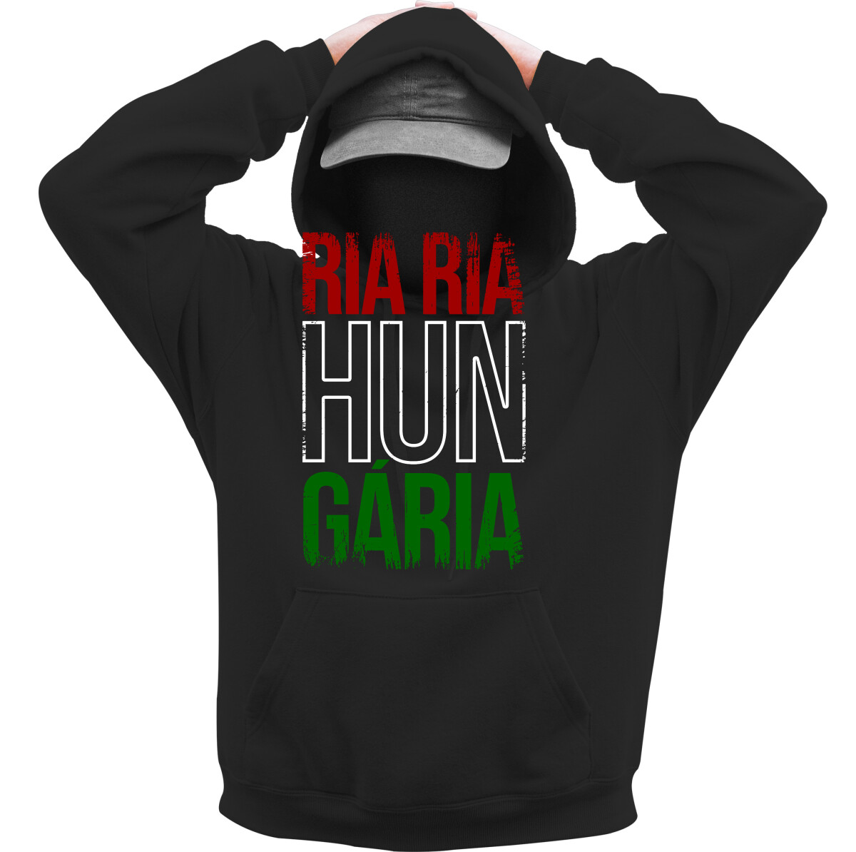 Kapucnis belebújós pulóver