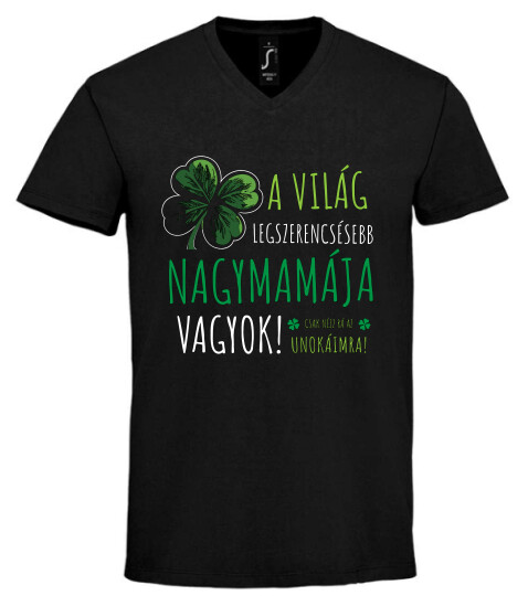 Unisex V nyakú póló