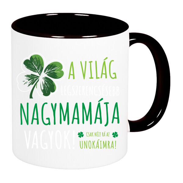 Színes fülű és belsejű bögre