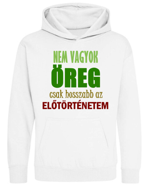 Kapucnis belebújós gyerek pulóver