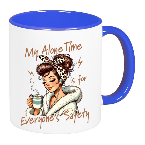 Színes fülű és belsejű bögre