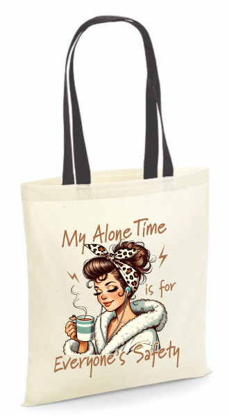 Vászontáska - színes fülű 