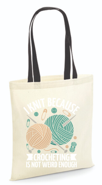 Vászontáska - színes fülű 