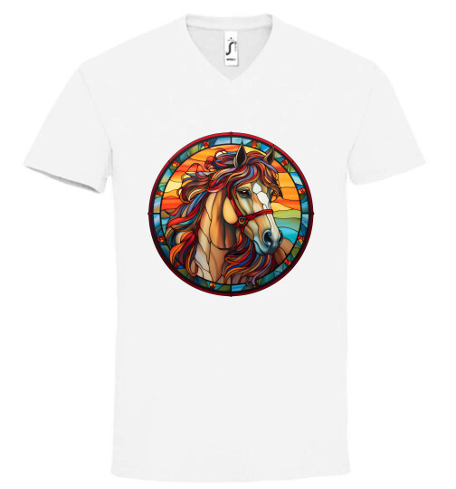 Unisex V nyakú póló