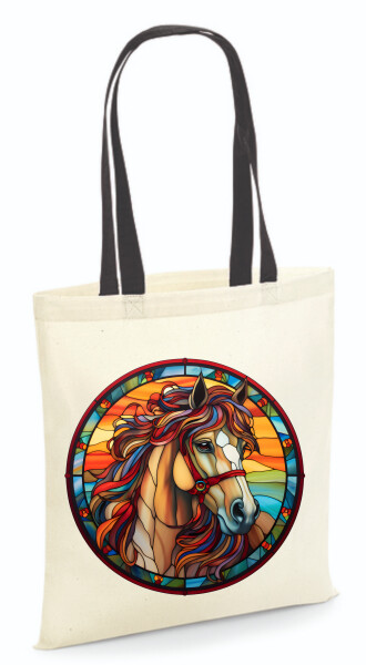 Vászontáska - színes fülű 